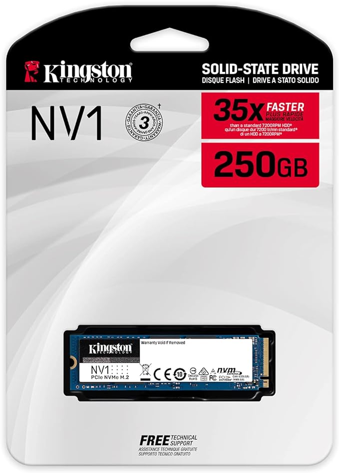 SSD KINGSTON NV1 SNVS 250GB M.2 NVMe PCIe