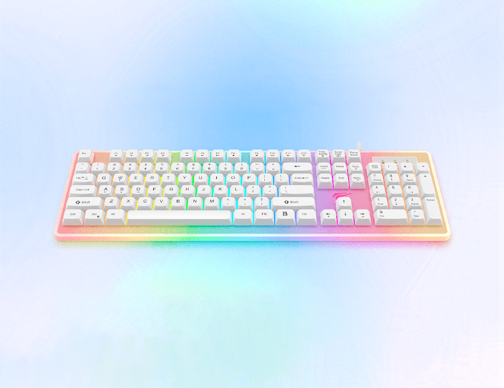 HAVIT - TECLADO GAMER RGB BLANCO