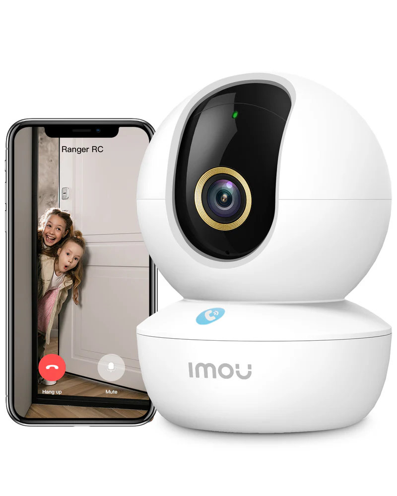 IMOU - CÁMARA WIFI INTELIGENTE 360 CON BOTÓN DE LLAMADA, 3MP 2K PARA CASA