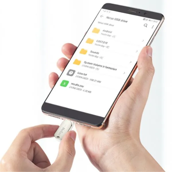 NETAC - FLASH USB 64GB DUAL USB 3.1+TYPE C