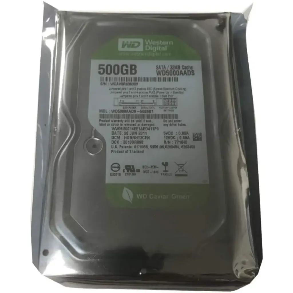 WESTERN DIGITAL - DISCO DURO GREEN POWER 500GB
