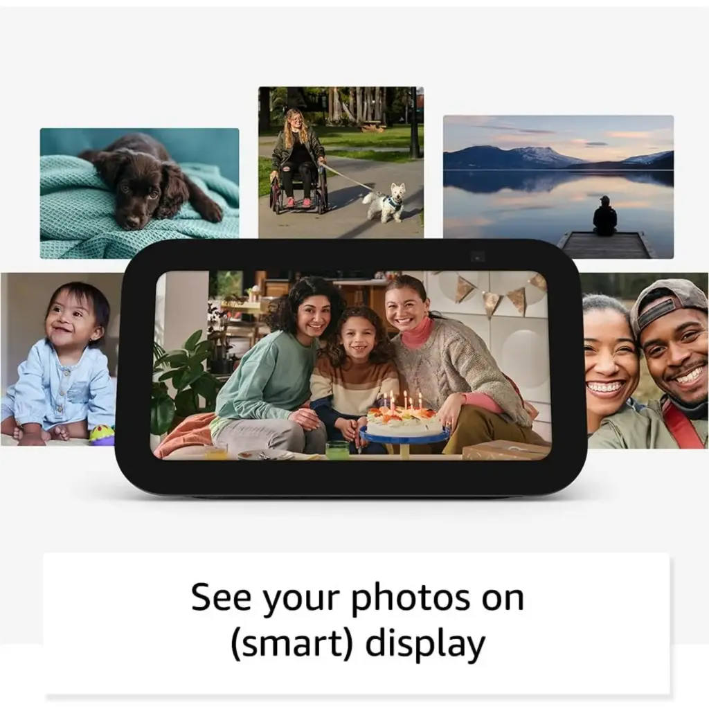 AMAZON - ECHO SHOW 5 (3RA GENERACIÓN) – ASISTENTE ALEXA CON PANTALLA INTELIGENTE DE 5.5" – BLANCO 