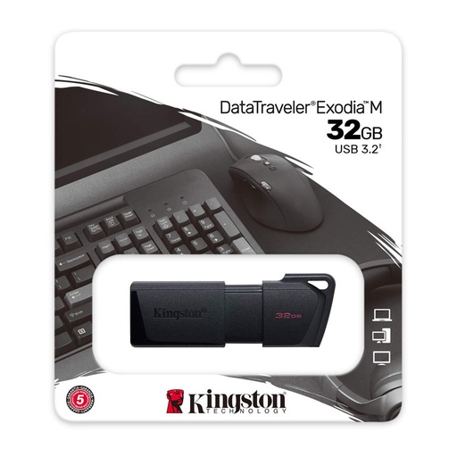 KINGSTON - UNIDAD FLASH USB DATATRAVELER EXODIA M DE 32GB 