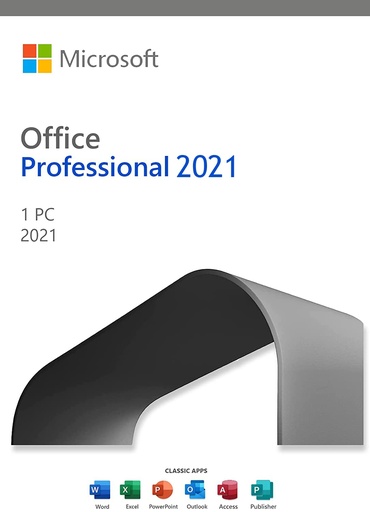 MICROSOFT - OFFICE PRO 2021, 1 PC, WINDOWS / MAC