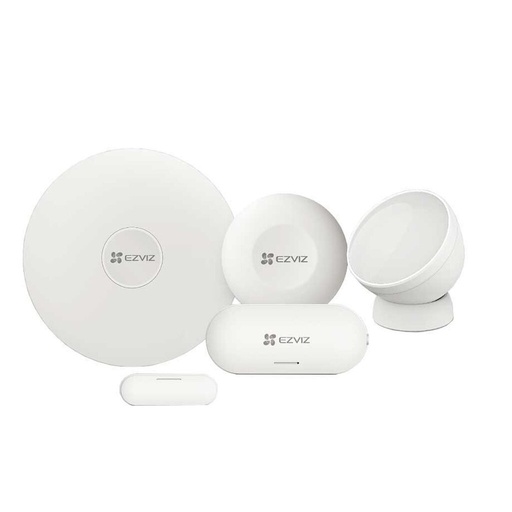 EZVIZ - KIT DE ALARMA INALÁMBRICA DE 4 SENSORES PARA EL HOGAR