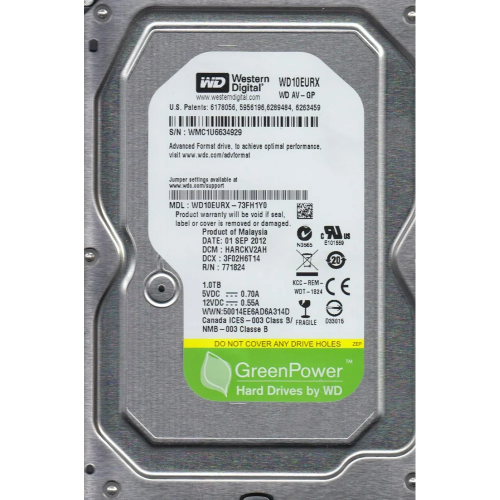 WESTERN DIGITAL - DISCO DURO GREEN POWER 1TB