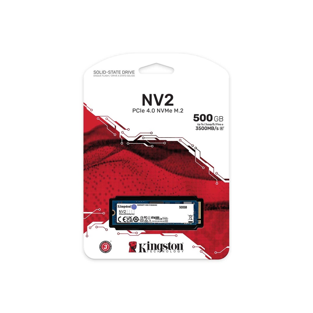 KINGSTON - SSD NV2 SNVS 500GB M.2 NVMe PCIe