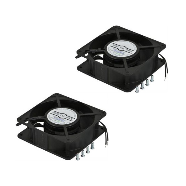 TOTEN - KIT VENTILACION 2 TURBOS 220V 50HZ NEGRO