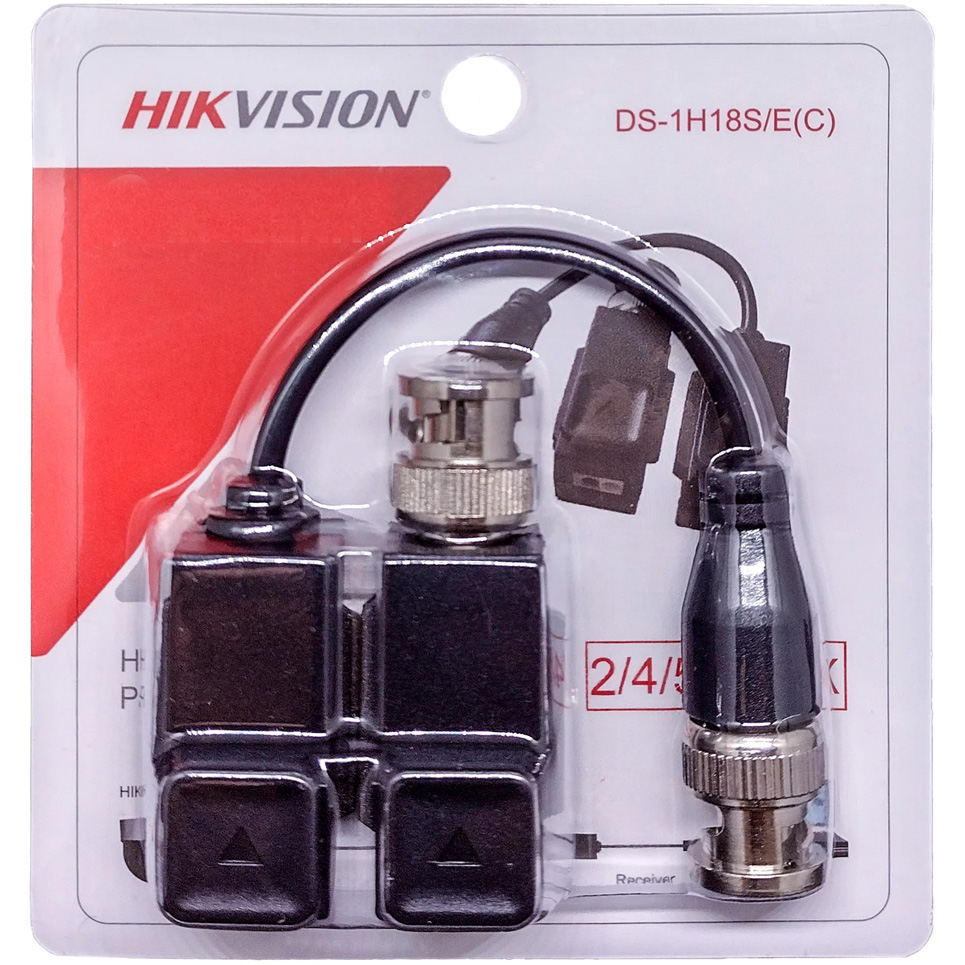 HIKVISION - BALUN HDCVI/TVI/AHD/CVBS, SOPORTA HASTA 8MP