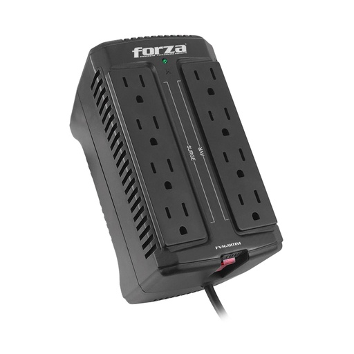 FORZA - ESTABILIZADOR FORZA - 900VA/450W, 8 SALIDAS UNIVERSALES