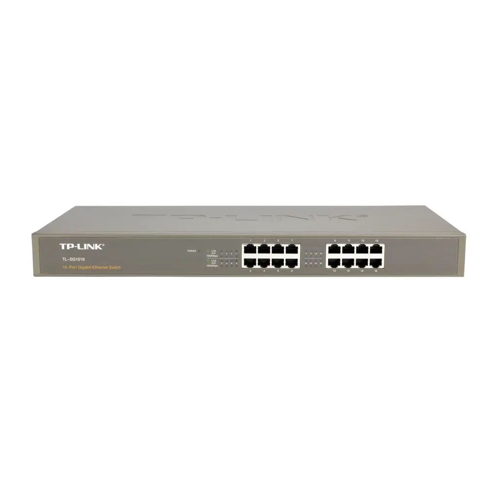 TP-LINK- SWITCH GIGABIT RACKEABLE DE 16 PUERTOS