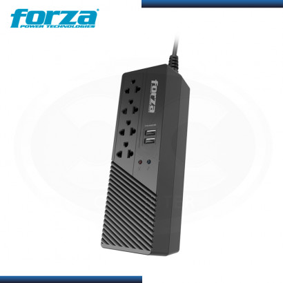 FORZA - ESTABILIZADOR FORZA, 1000VA/500W, 4 TOMAS UNIVERSALES, 2 PUERTOS USB