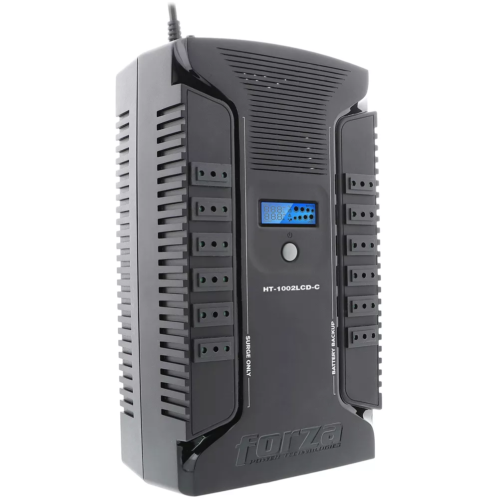 FORZA - UPS INTERACTIVA 1000VA/600W, 10 IRAM, COAX, USB, SOBREMESA - 220V