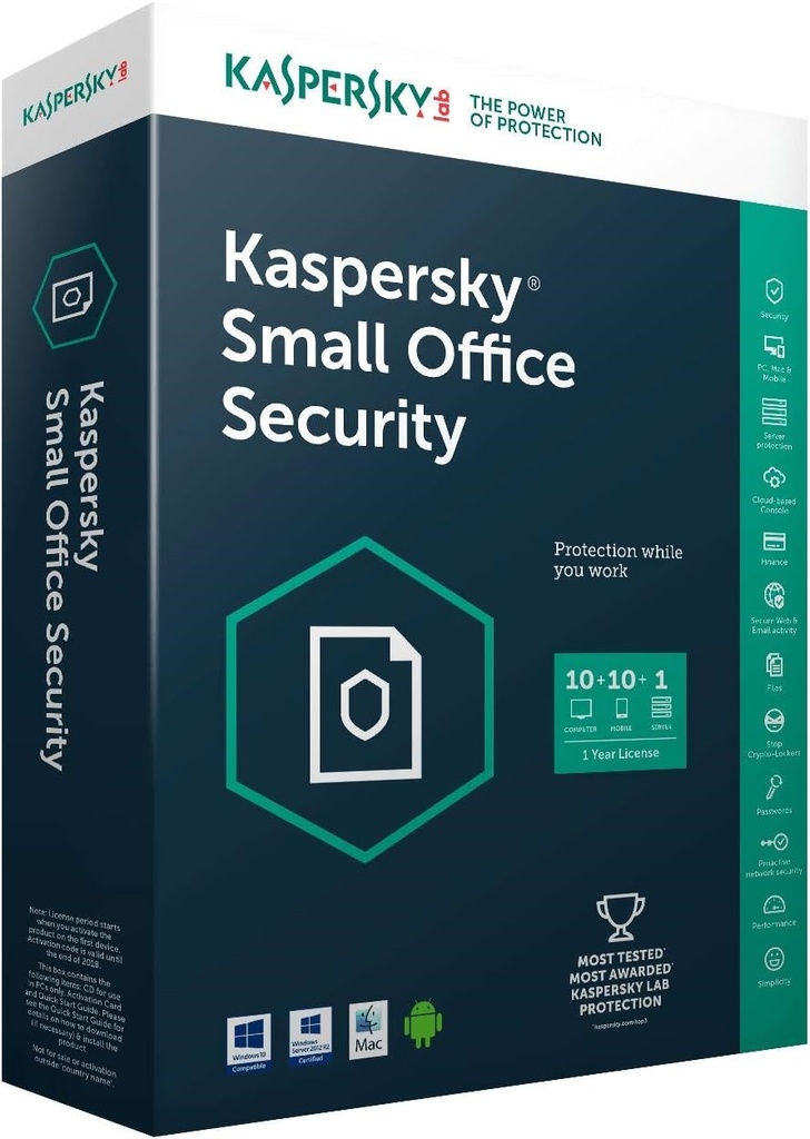 KASPERSKY - SMALL OFFICE SECURITY (10 Dispositivos)