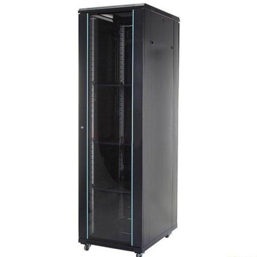 [GS.6622.9801XSBX1] TOTEN -GABINETE PISO "GS" 22U PUERTA FRONTAL VIDRIO TEMPLADO